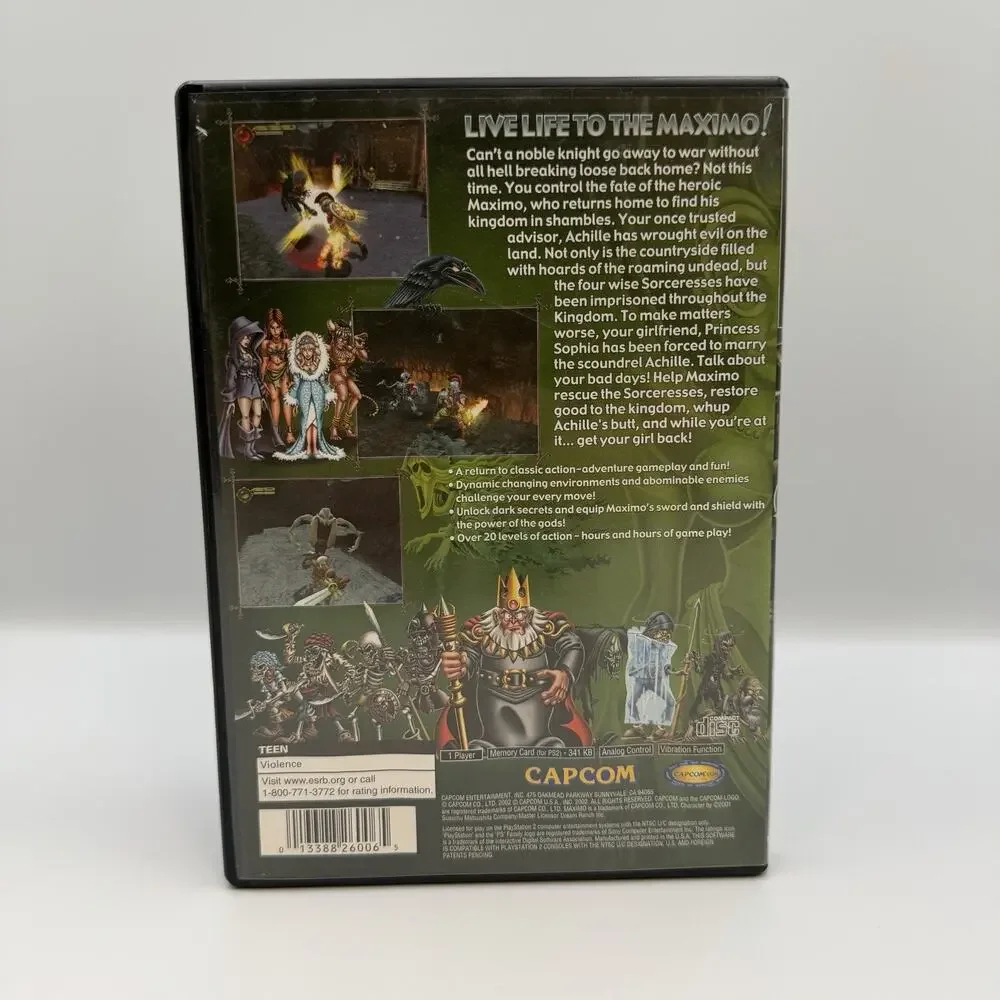 Maximo: Ghosts to Glory PS2 (Sony Playstation 2, 2002) CIB Tested